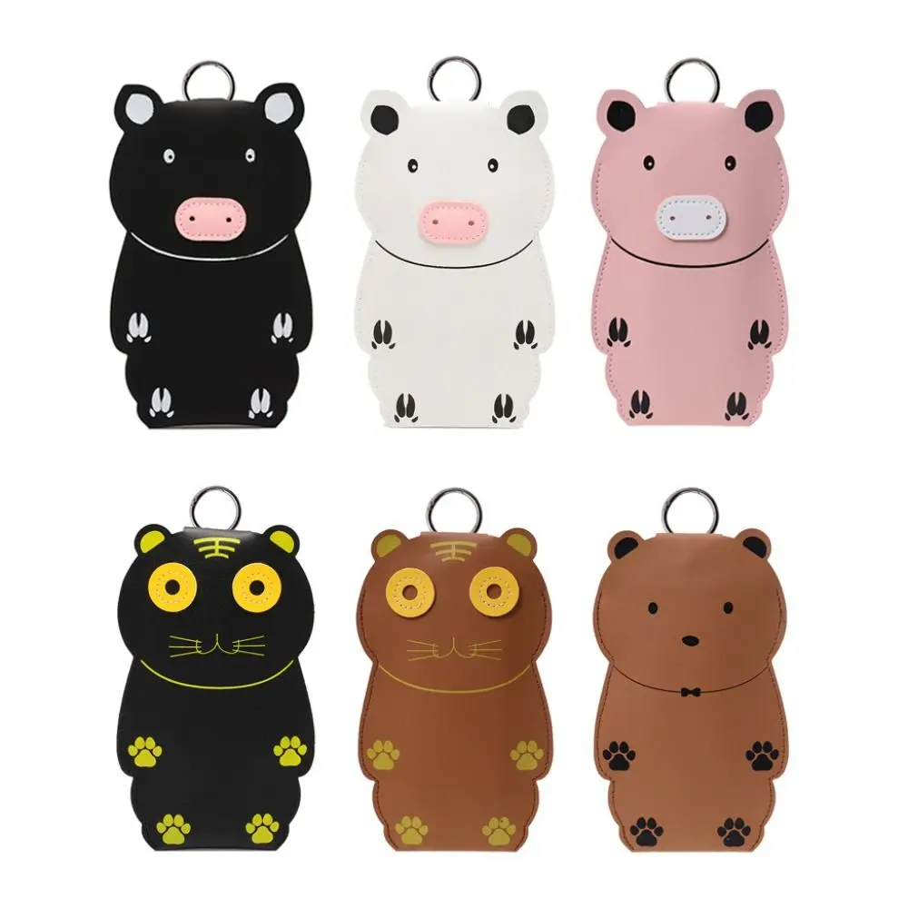 New PU Leather Eye Glasses Case Pendant Fashion Glasses Storage Bag Cartoon Portable Eyewear Pouch Bags Women