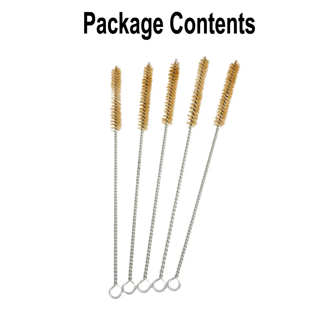 

5pcs 10-30mm Stainless Steel Cylinder Wire Tube Pipe Cleaning Brush Thread Stainless Steel Wire Brush Rust Removal Burr Removal
