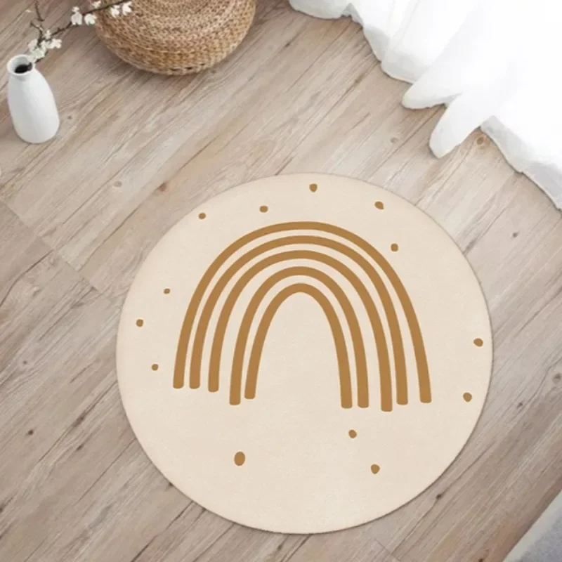 

Round Carpet – Soft Plush Play Mat for Kids, Nursery, Living Room, Bedroom, Bathroom, Under Sofa Decor