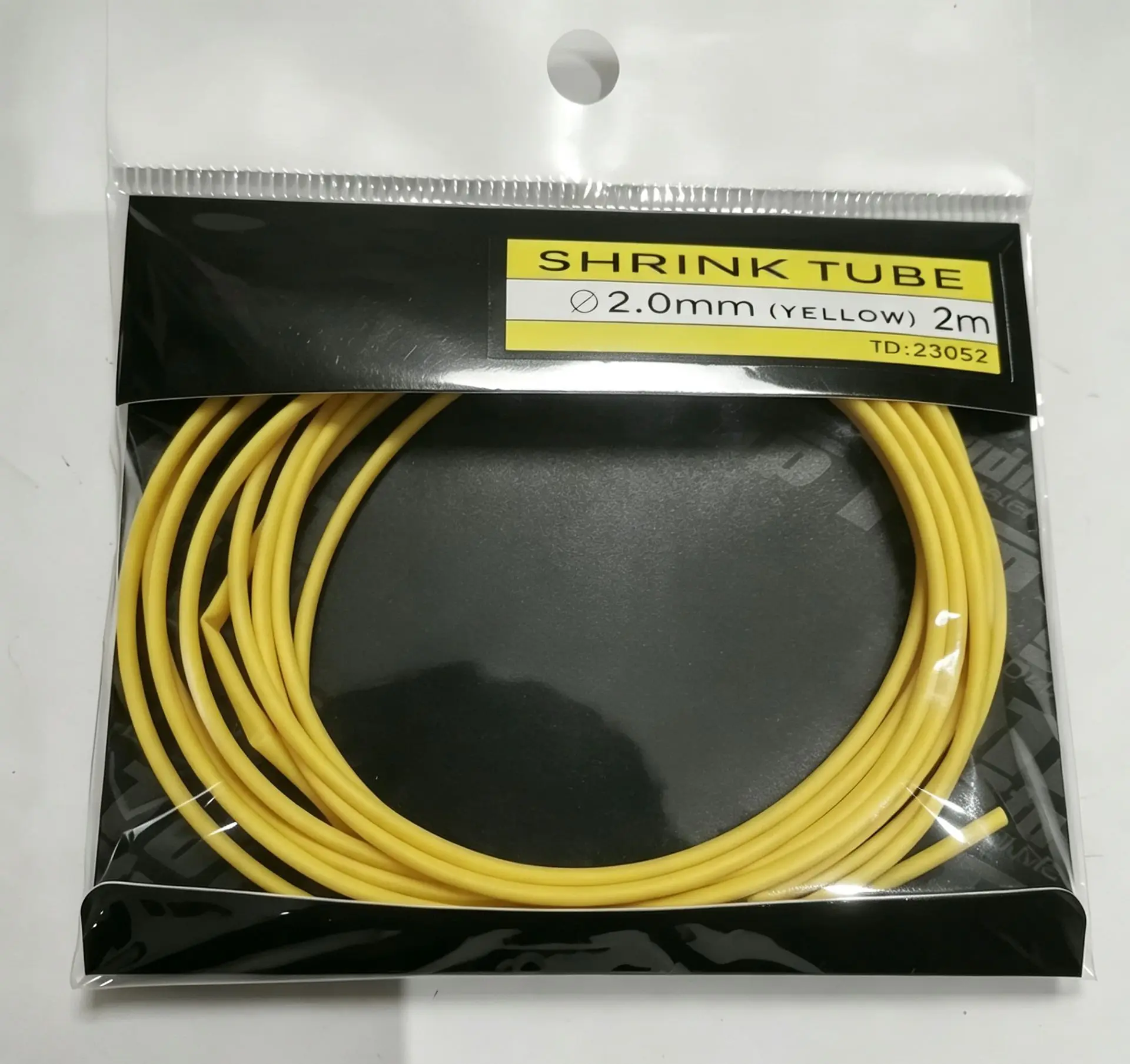 Model Car Modification Parts Diameter 2.0mm Yellow Heat Shrink Tube TD23052 Length 2m DIY Production
