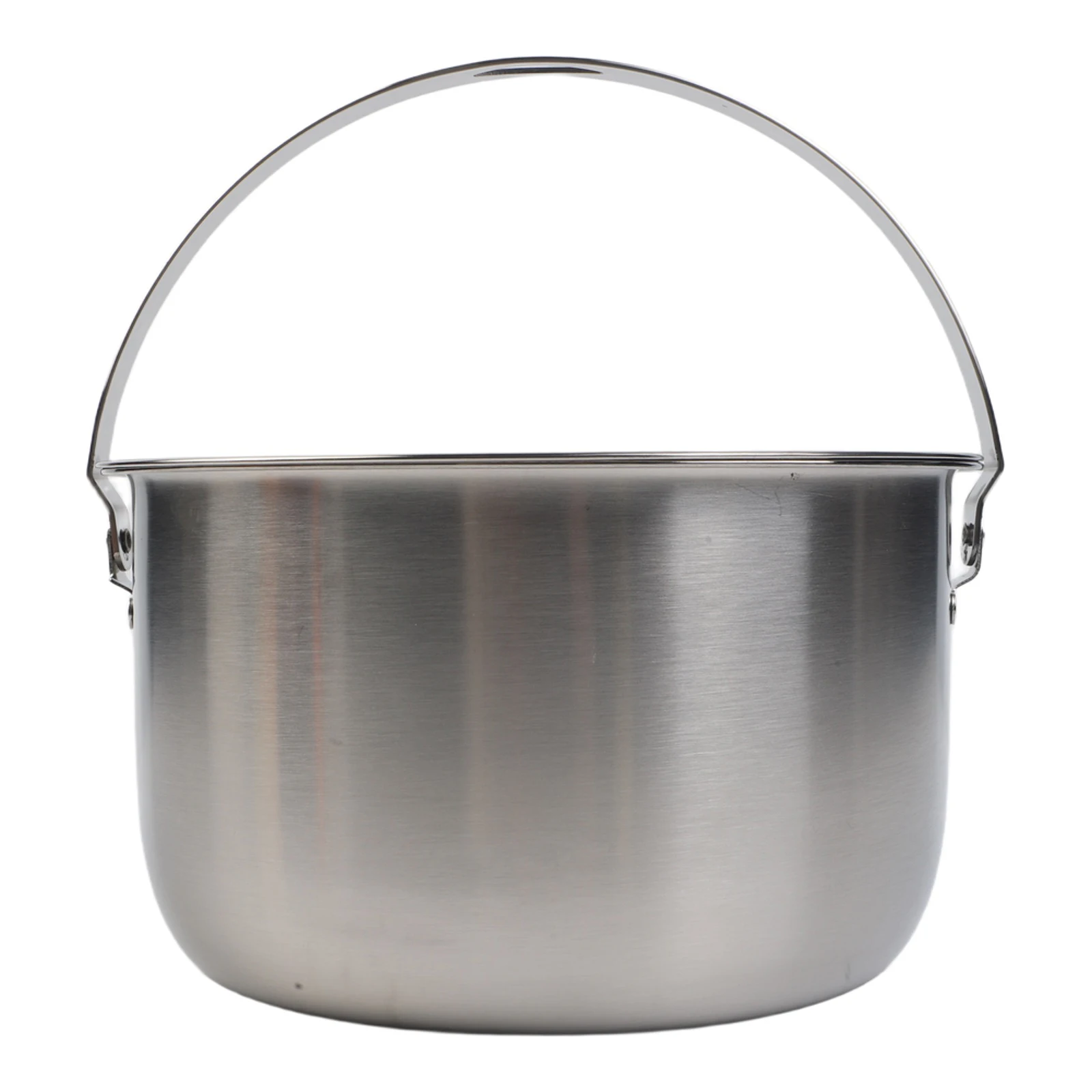 

Stainless Steel Cooking Pot with Lid and Handle for Outdoor Camping Stewing Boiling and Steaming in Various Environments