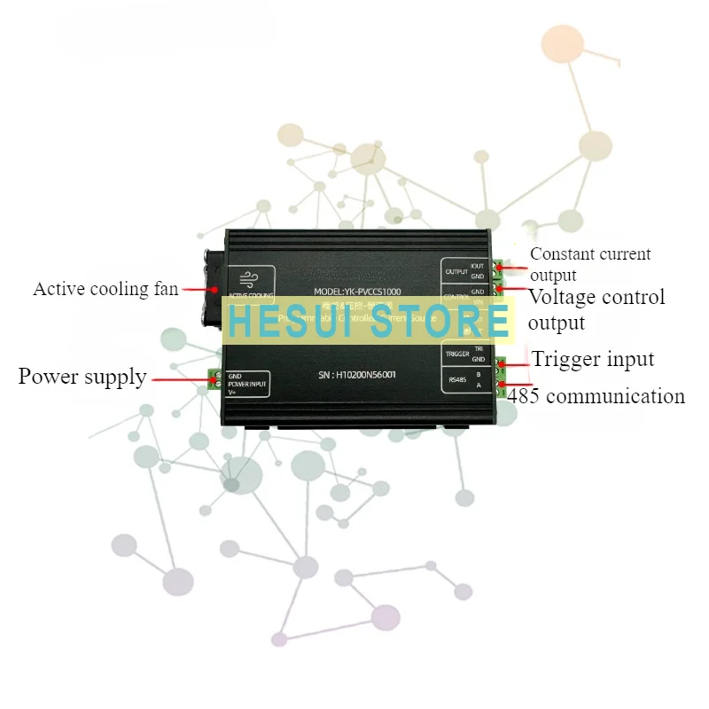 Program controlled voltage controlled current source 0~1A high precision LED drive laser constant current module