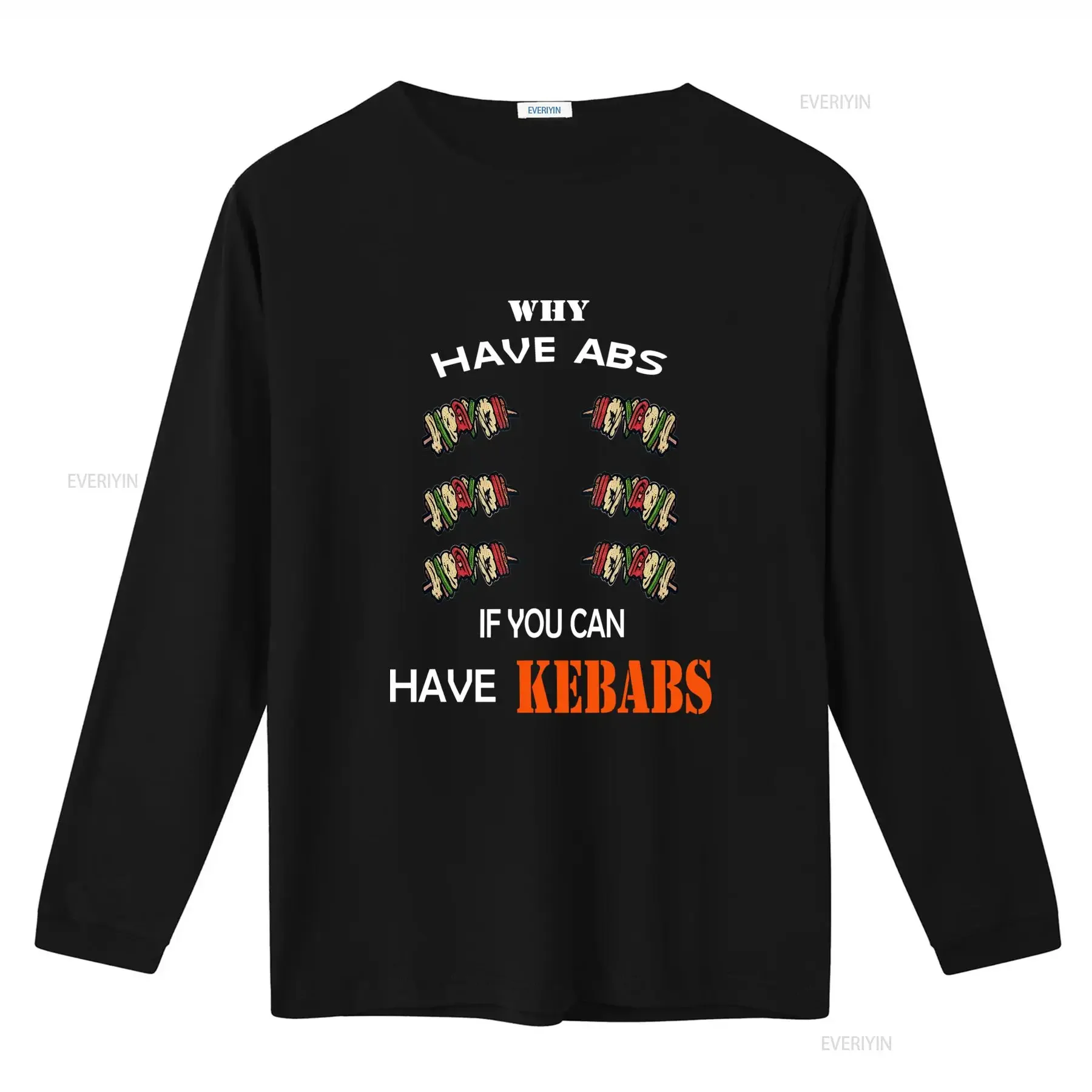 Why Have Abs If You Can Kebabs Sixpack Shish Kebab T Shirt for  vintage Washed Soft fashion streetwear Versatile Slightly