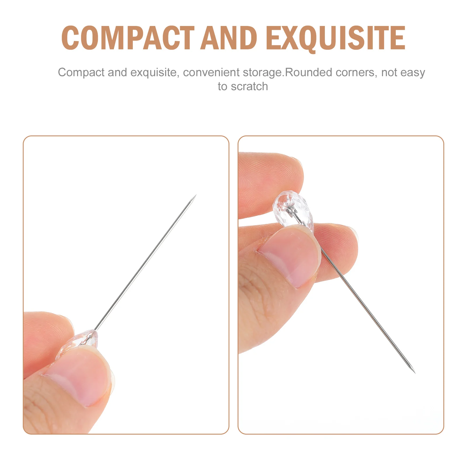 

100pcs Chest Fixing Bouquet Pin Wedding Floral Straight Locating Pin Sewing Tool Craft Decoration Durable Practical Embroidery