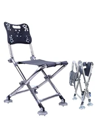 Multi-function all-terrain folding chair light stainless steel fishing fishing chair