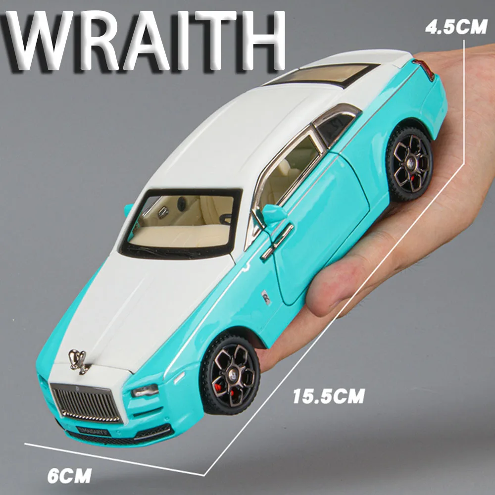 1:32 Rolls-royce Mansory Wraith Spielzeugmodellautos Legierung Diecast Spectre Fahrzeuge Sound Licht Türen geöffnet Zurückziehen für Jungen Geschenke