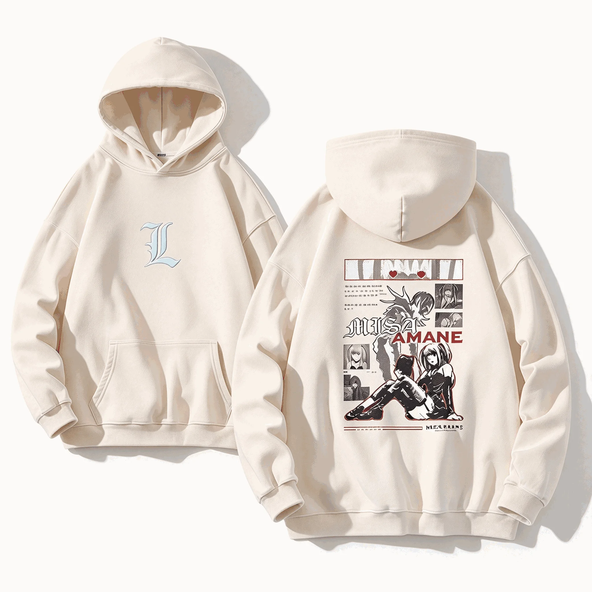DEATH NOTE Casual Loose Oversized Printed Unisex Retro Fashion Vintage Loose sweatshirt Sports Graphic for Men Women hot product