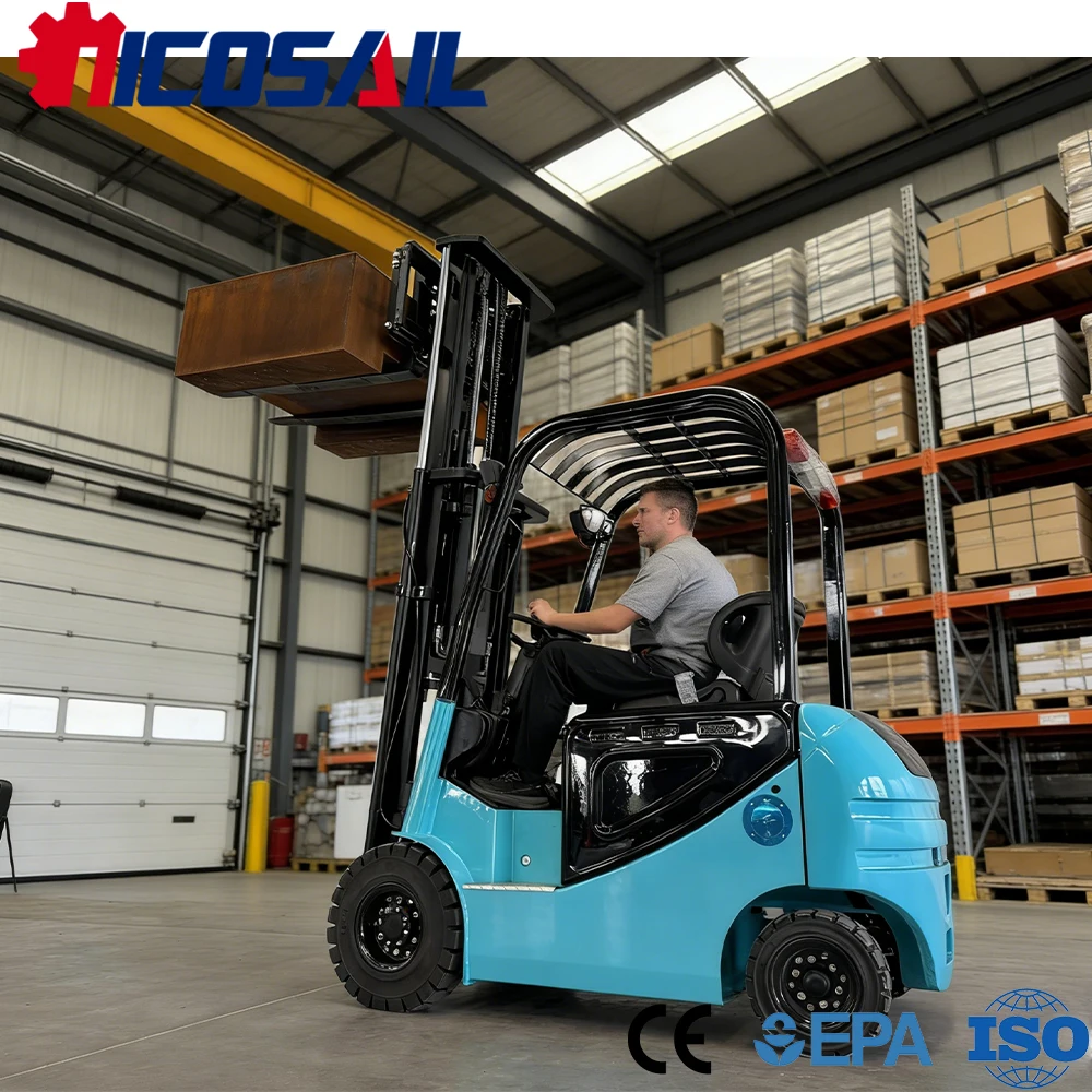 Electric Forklift CE Approved Mini Forklift Truck Battery Powered Compact Loader for European Market view 5