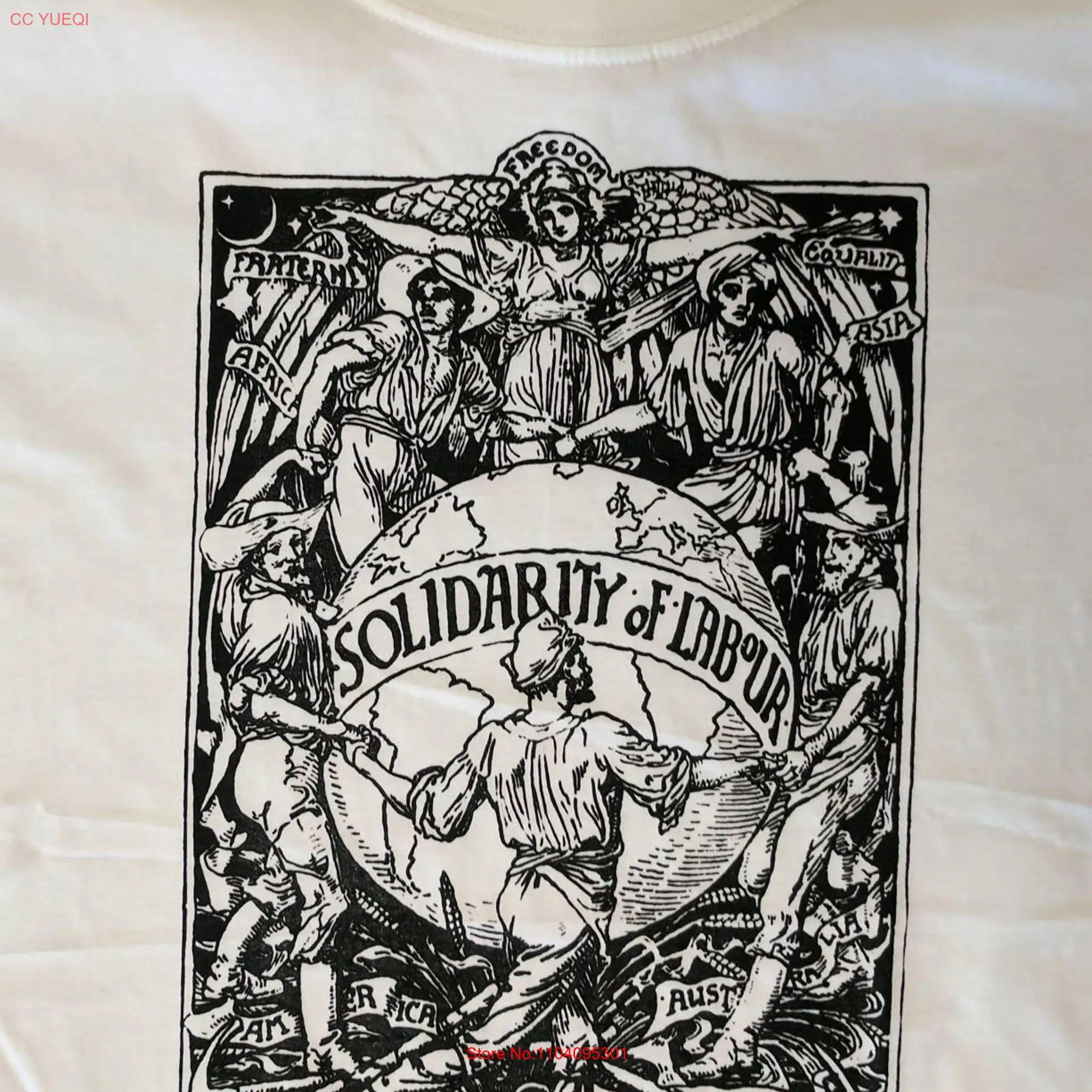 Solidarity of Labour t shirt Walter Crane long or short sleeves