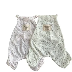 Summer Dog Pajamas Jumpsuit Puppy Pomeranian Maltese Poodle Bichon Schnauzer Dog Clothes Pet Clothing Overalls Pants Dropship