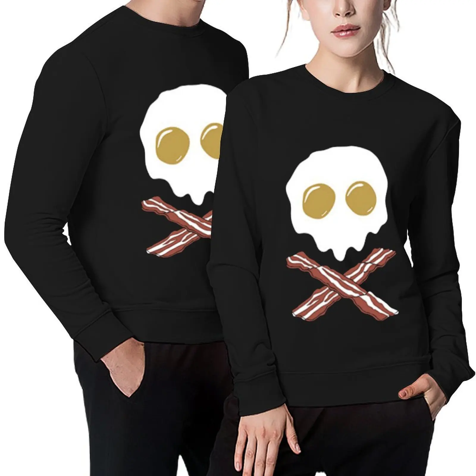 

School Of Rock Dewey (Bacon and Eggs Skull) Pullover men clothes mens clothing men's sweat-shirt autumn sweatshirt
