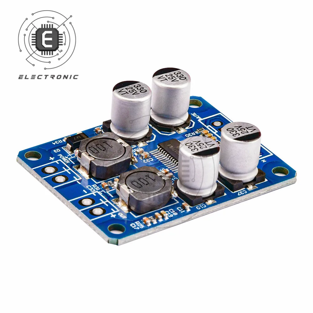 1PCS DC 12V-24V TPA3118D2 30W Mono Digital Audio เครื่องขยายเสียง Amp บอร์ดโมดูล4-8ohm TPA3118D2เครื่องขยายเสียง