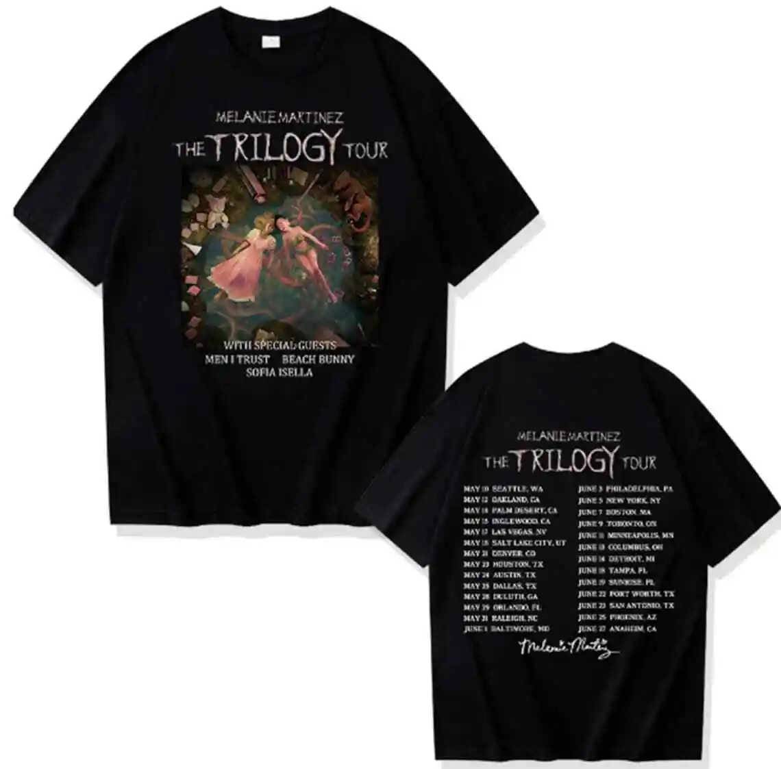 Melanie Martinez The Trilogy Tour 2024 T-Shirt, Portals Album Two Sided Tshirt