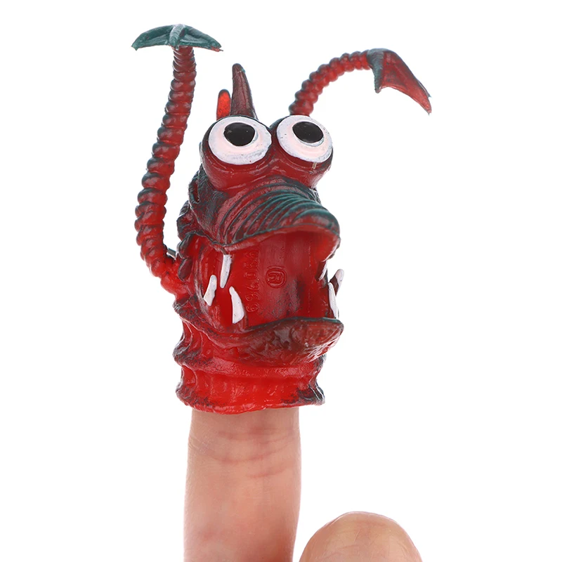 Hot selling PVC Monster Finger Puppets Kids Funny Monster Toys Party Favors Puppets Toys