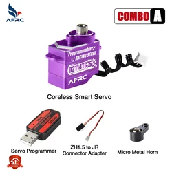 AFRC-D2114TG-S Purple Programmable Servo 11g All Metal Ultra Quiet Servo for 1/24 1/28 MINI Cars #D2114TG-SP