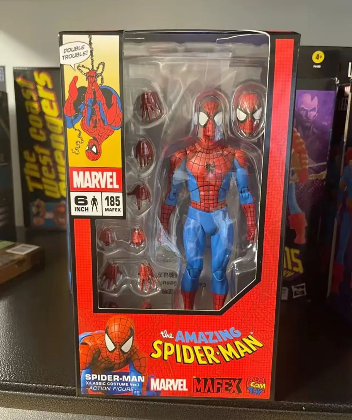 100% Original in Stock Medicom Toy Mafex (No.185) Spider-Man Spider-Man Classic Costume Ver. Anime Figure Action Figure