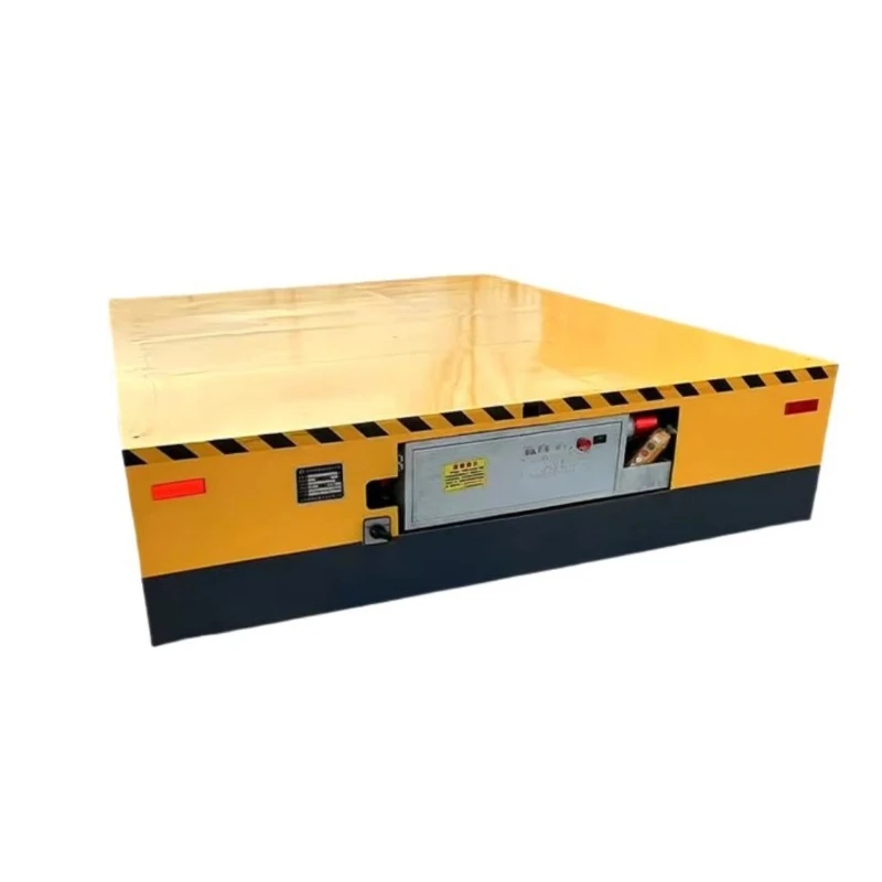Electric Trackless Transfer Cart Intelligent Remote Control Transporter Trailer Universal Flat Car