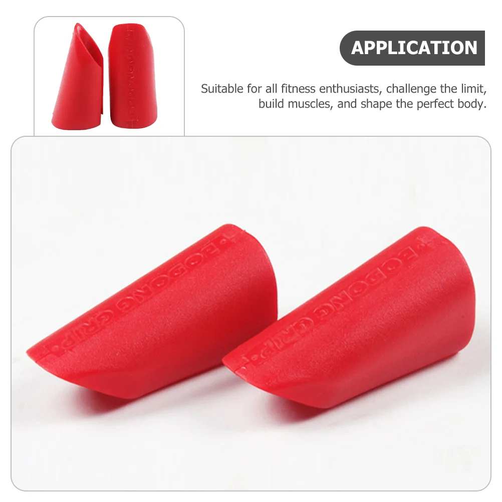 Dumbbells Barbell Bench Press Grips Portable Covers Rubber Wear-resistant Cushion Fitness Red Non-slip Hand Protectors Small