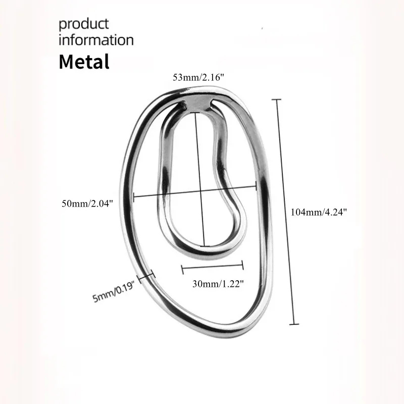 Sissy Metal Fufu Clip Chastity Device Male Penis Trainingsclip Cock Cage Dick Ring Adult BDSM Bondage Sexy Toys for Man Gay 18+