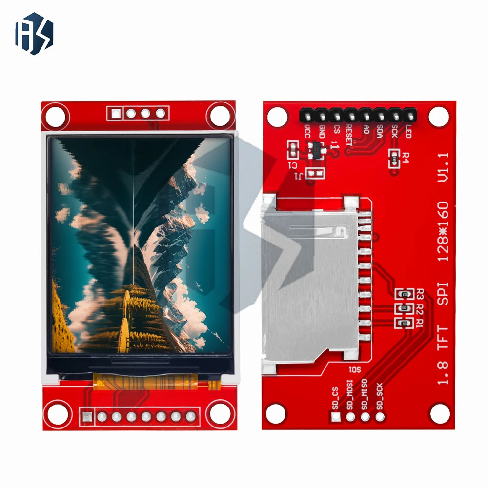 Per Arduino/Raspberry Pi Ready Display LCD TFT: 1,8 pollici 128x160 a colori – Modulo SPI ST7735/ST7735S