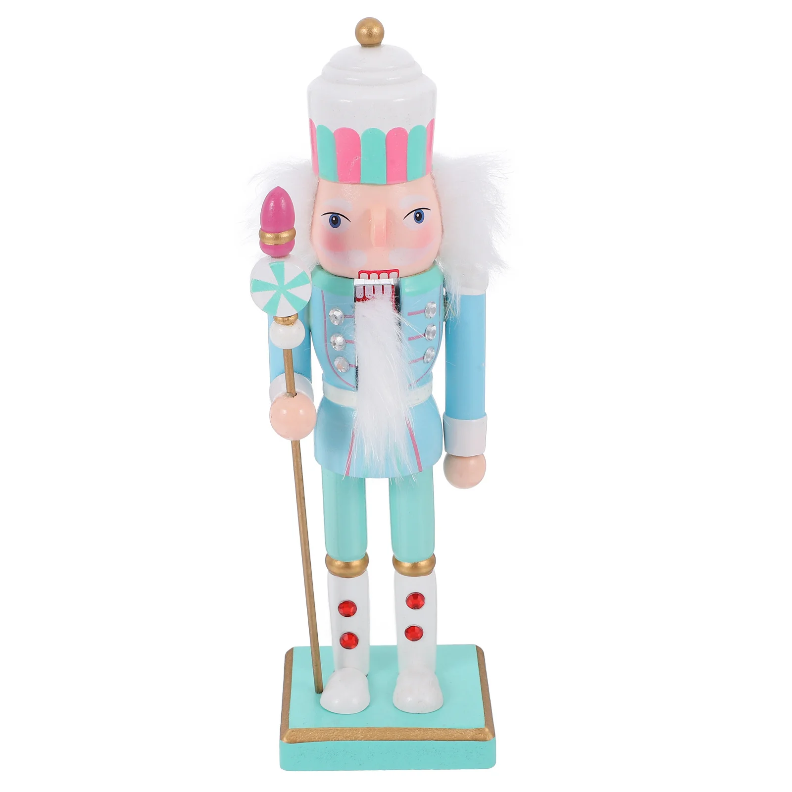 

Wooden Nutcracker Christmas Decor Xmas Festival Classic Holiday Ornament Reusable Adorable Sitting Room Dining Room Decoration