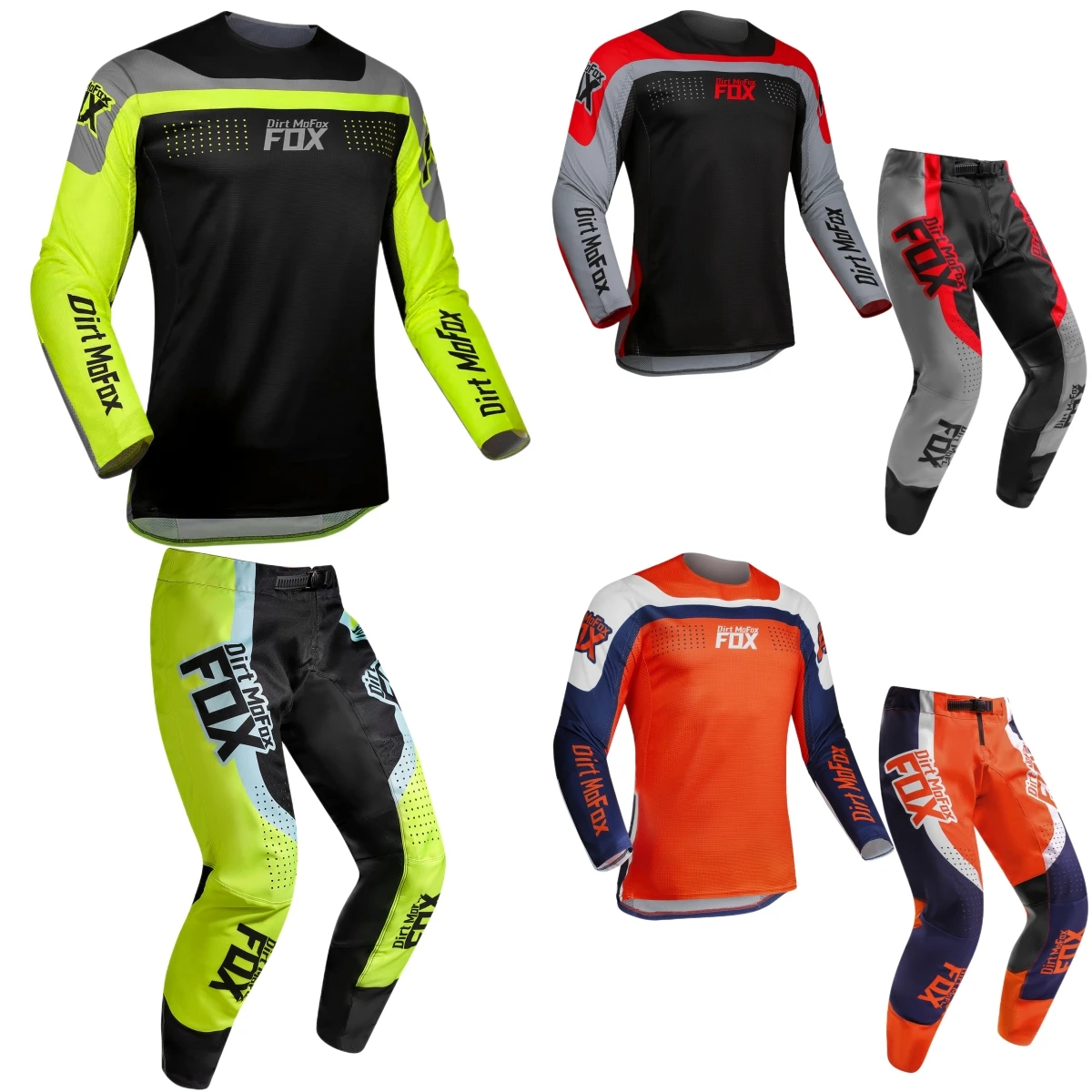 

Dirt MoFox MX Jersey Pants Combo Blue Steel Off Road Racing Downhill Bike Motocross Enduro MTB BMX DH Gear Set Outfit