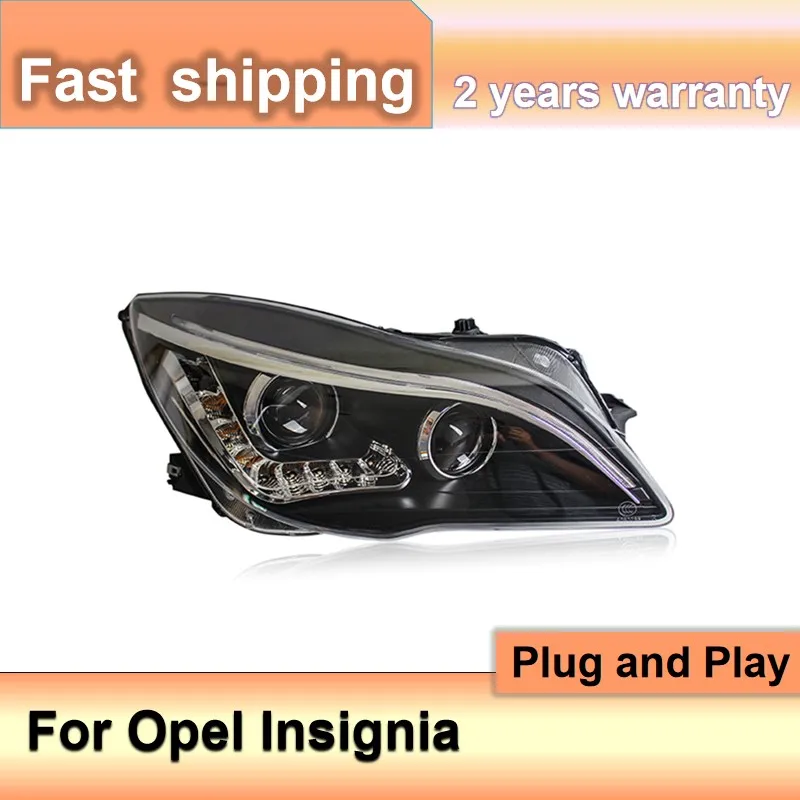 Car Accessories for Buick Regal Headlight 2014-2017 Opel Insignia Headlight Assembly LED DRL Front Light Bi-Xenon Lens Xenon