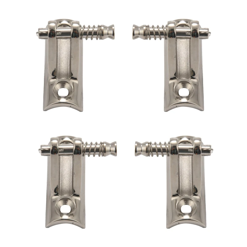 Boat Bimini Top Deck Hinges Fitting Concave Base Hardware With Removable Pins Pair Of 4