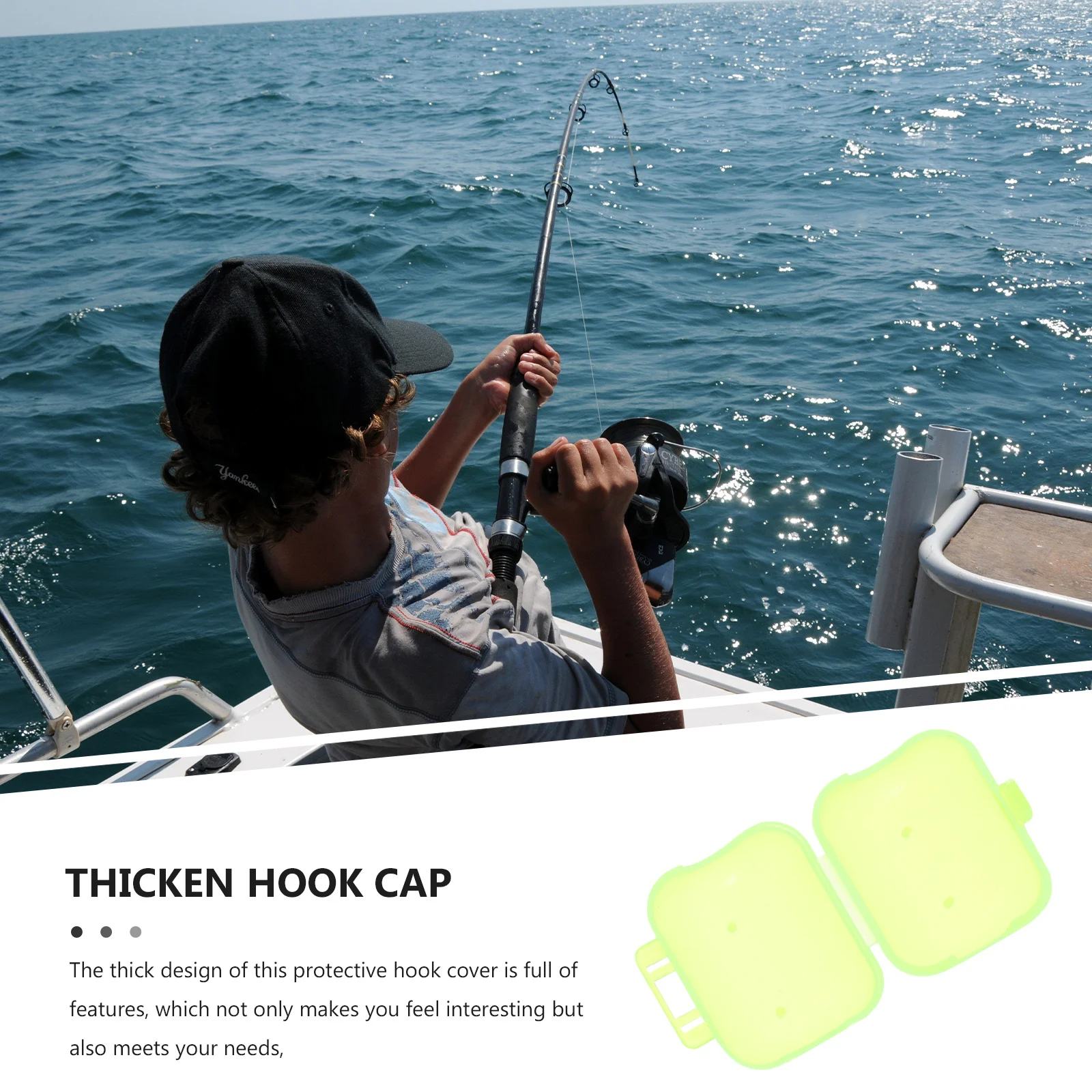

12Pcs Fishing Hook Cover Thickened Hook Guard Durable Bonnet Protective Cap Anti Scratch Safety Holder for Fishing