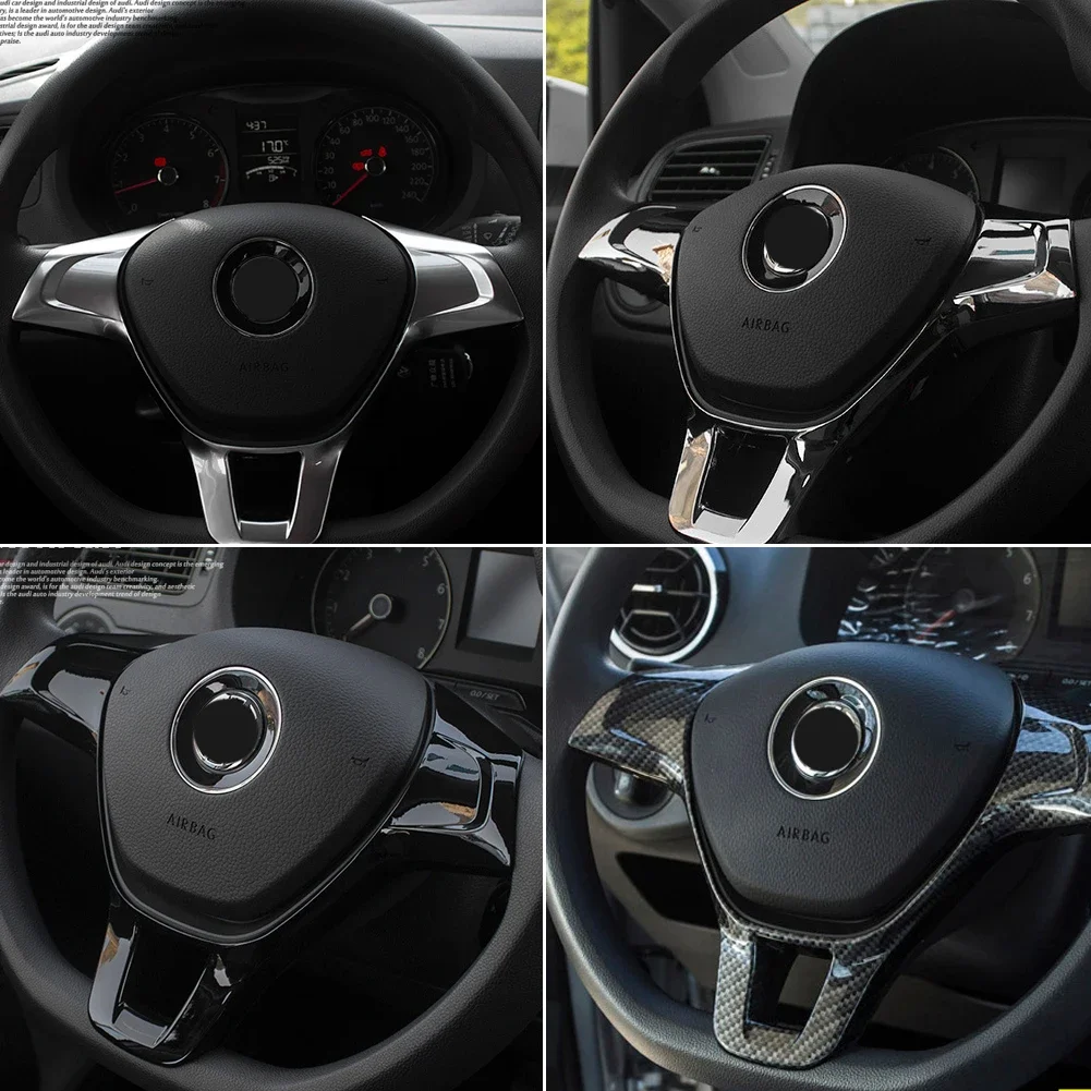 Car Interior Steering Wheel Cover Trim Sticker Accessories for Volkswagen VW Golf 7 GTI MK7 POLO 2014 2015 Jetta MK6 2015 2016 view 6