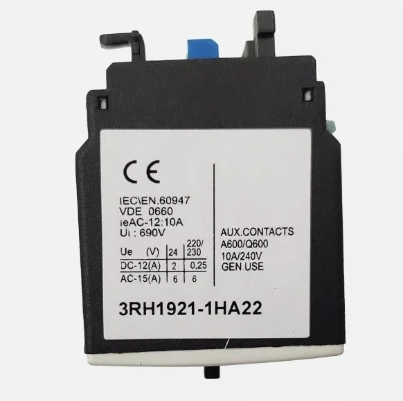 

Совершенно новый оригинальный модуль вспомогательного контакта 3RH1921-1HA22 Быстрая доставка
