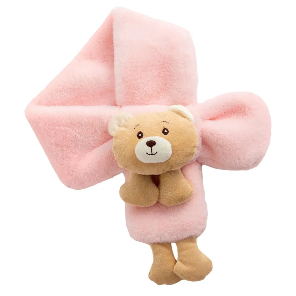 1Pcs Lovely Cartoon Bear Design Kids Scarf Warm Winter Children Scarf for School Daily Wear Skiing Snowboarding Camping Holiday