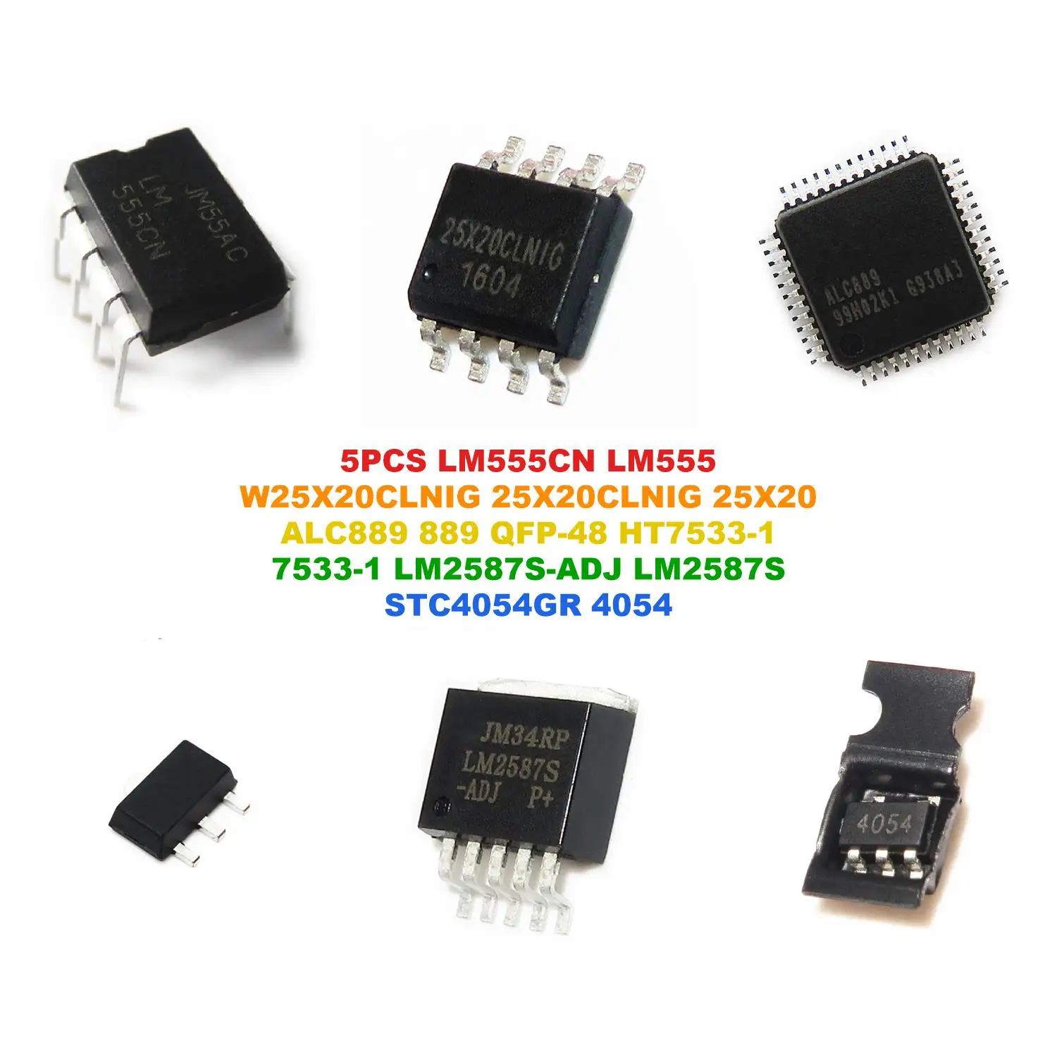 LM555CN LM555 W25X20CLNIG 25X20CLNIG 25X20 ALC889 889 QFP-48 HT7533-1 7533-1 LM2587S-ADJ LM2587S STC4054GR 4054