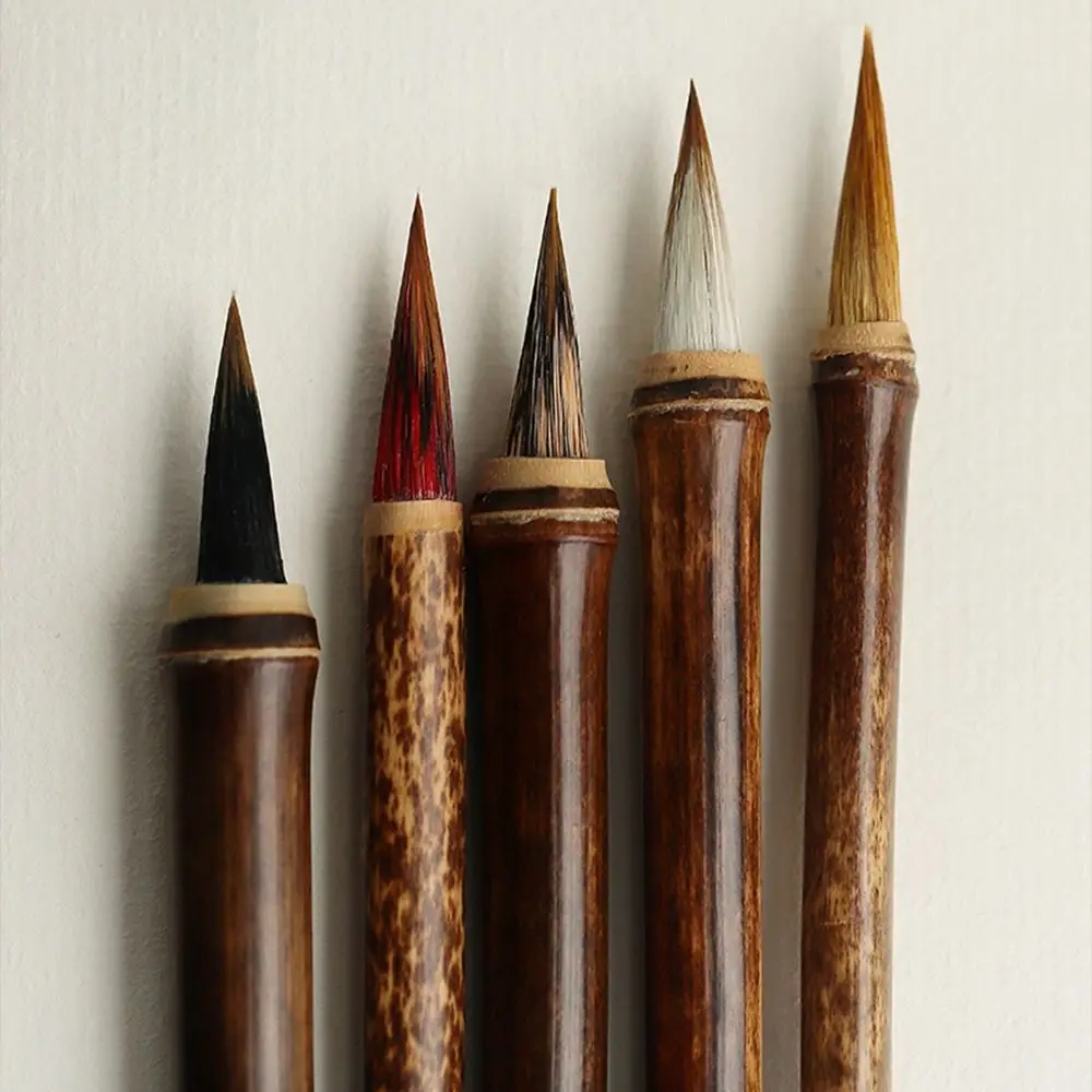 Traditional Bamboo Drawing Student For Art Artist Painting Practice Chinese Brushes Script Writing Brush Calligraphy Brushes