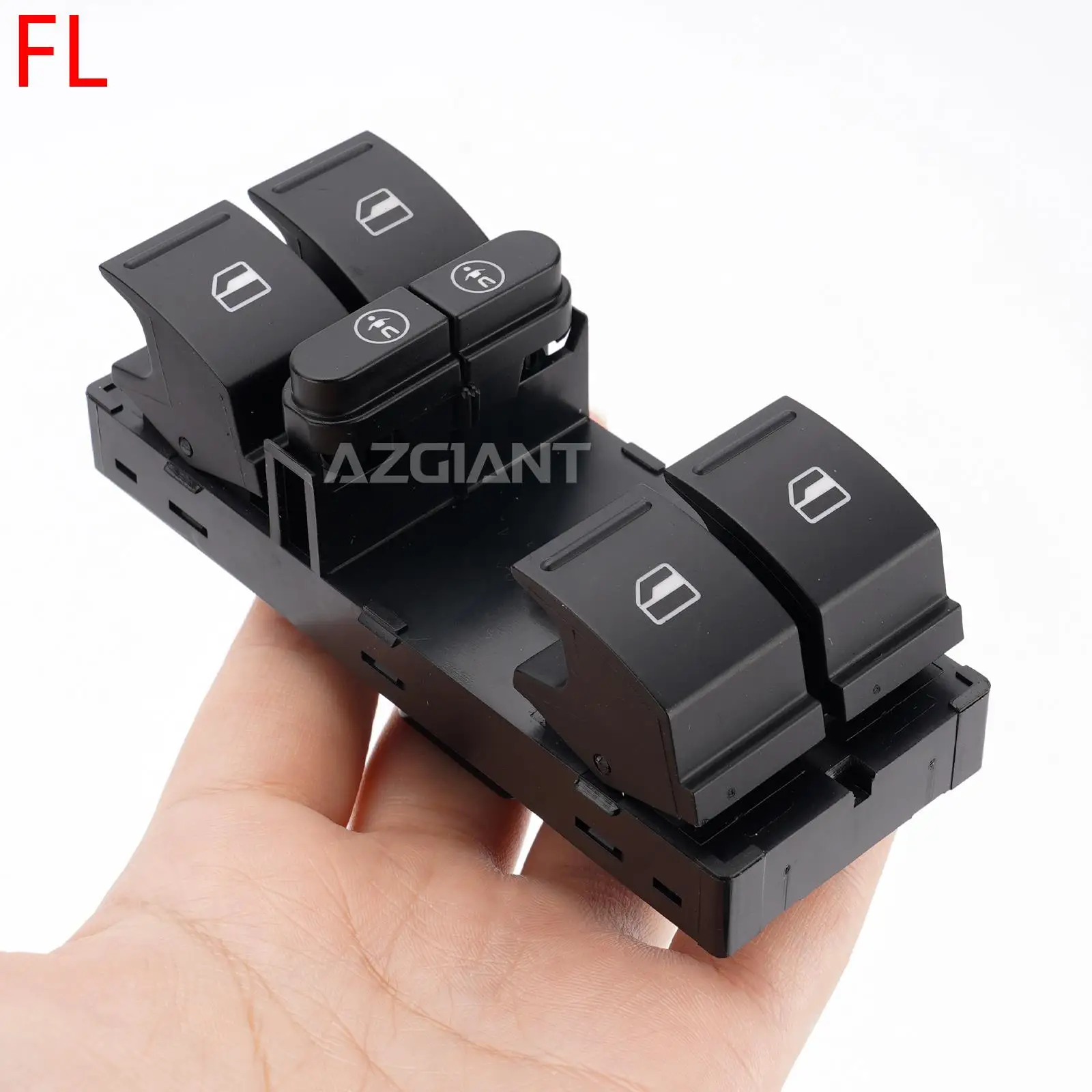 for VW Sharan Touran Touareg Seat Alhambra Car Regulator Window Control Main Switch Front left 10 PIN 7P6959857 Repair Kits