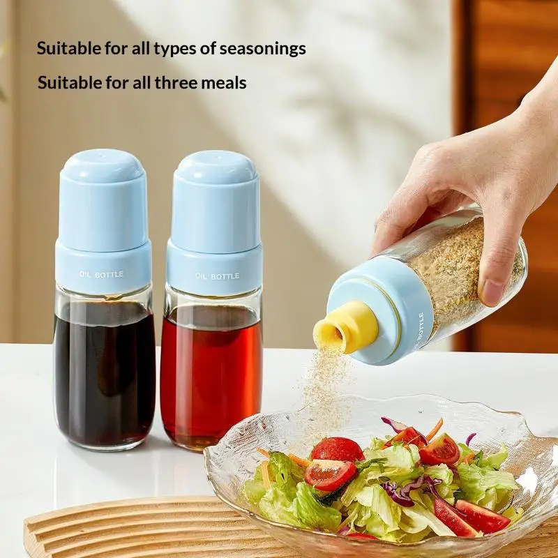 2026 New Household Kitchen Soybean Vinegar Spice Bottle Glass Leakproof Aroma Spice Wine Dedicated Non-Hanging