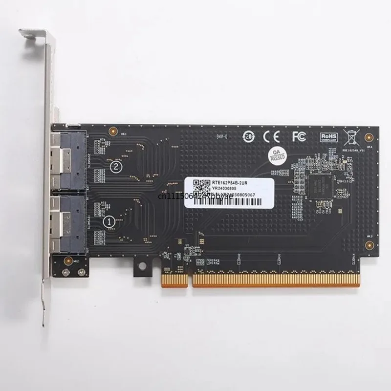 New high-performance graphics card external PCIe4.0 x16 to SlimSAS 8654 rear half-height adapter card