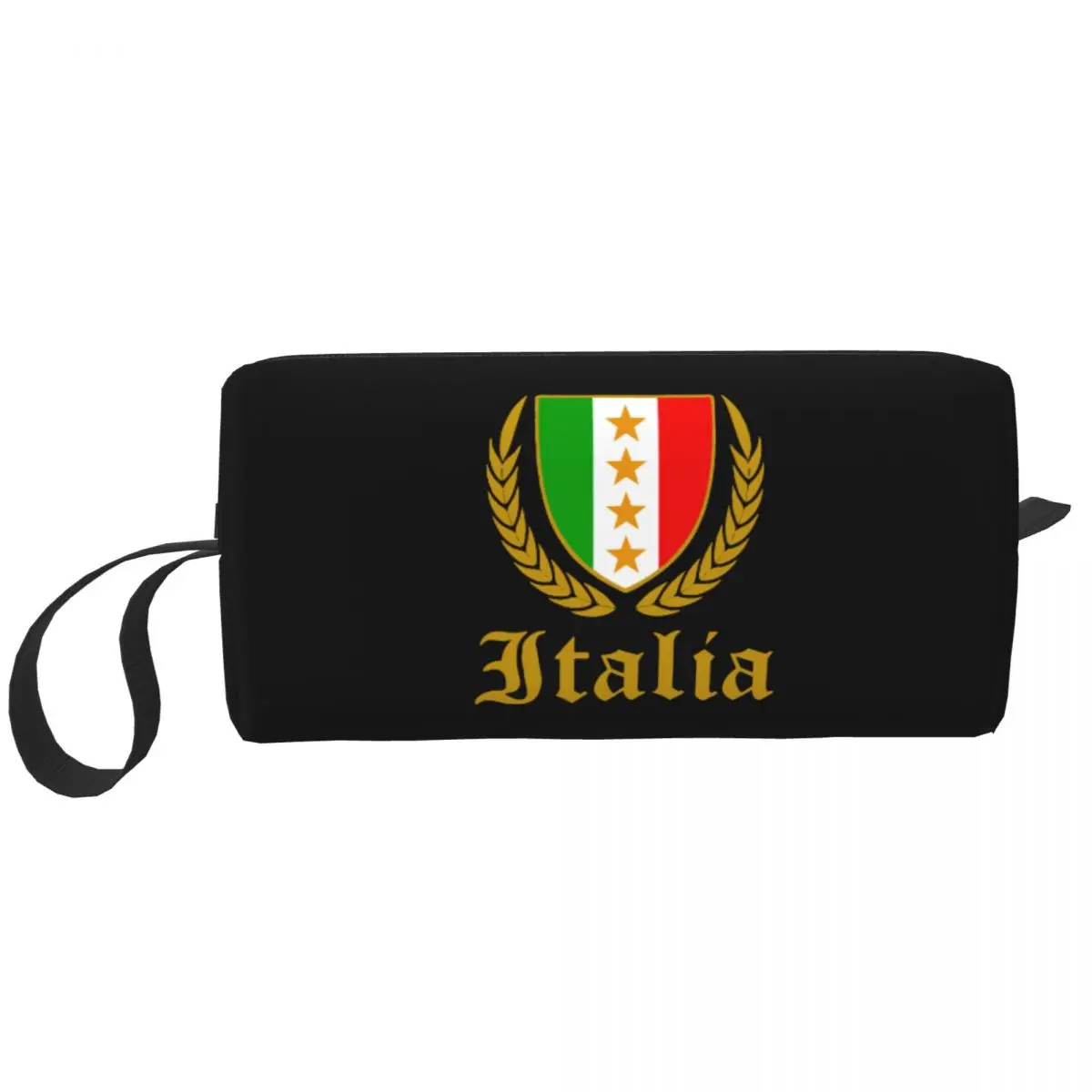 Italia Italy Italian Flag Makeup Bag Pouch Waterproof Euro Cosmetic Bag Travel Toiletry Bag Organizer Storage Bag for Women