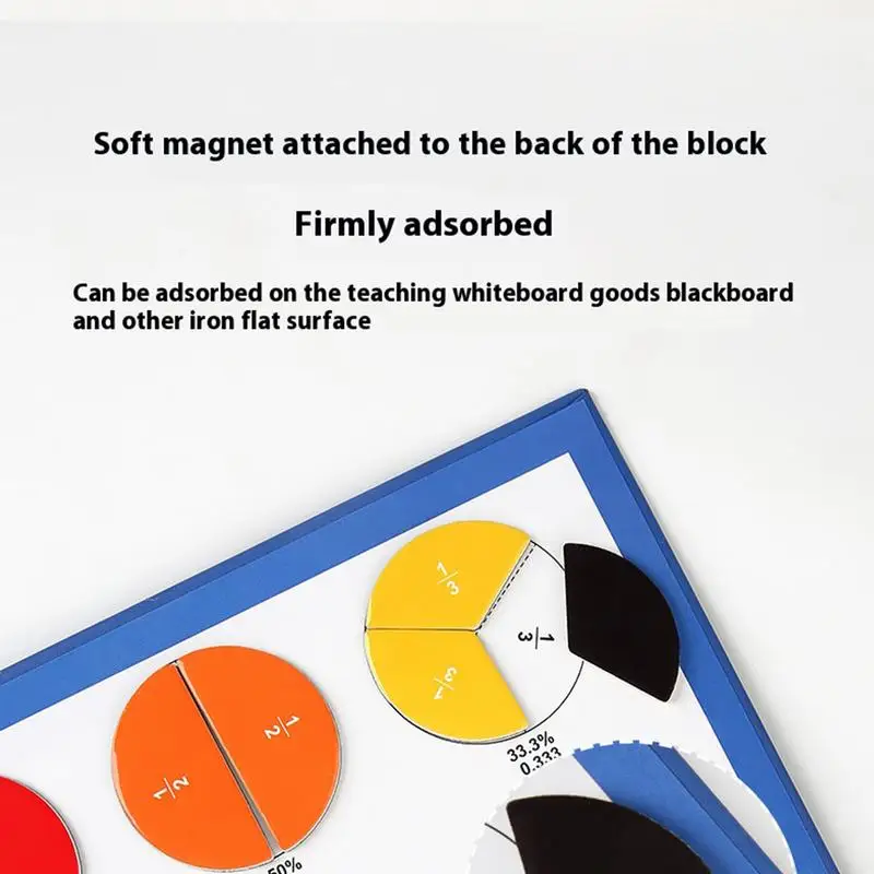 Magnetic Fraction Tiles Contagem e Atividade Set, Matemática Brinquedos, Manipulatives