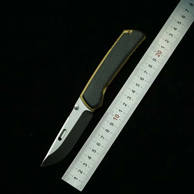 

LEMIFSHE New Higo VG10 Blade Titanium+Carbon Fiber Handle Folding Knife Outdoor Camping Hunting Kitchen Survival Pocket EDC Tool