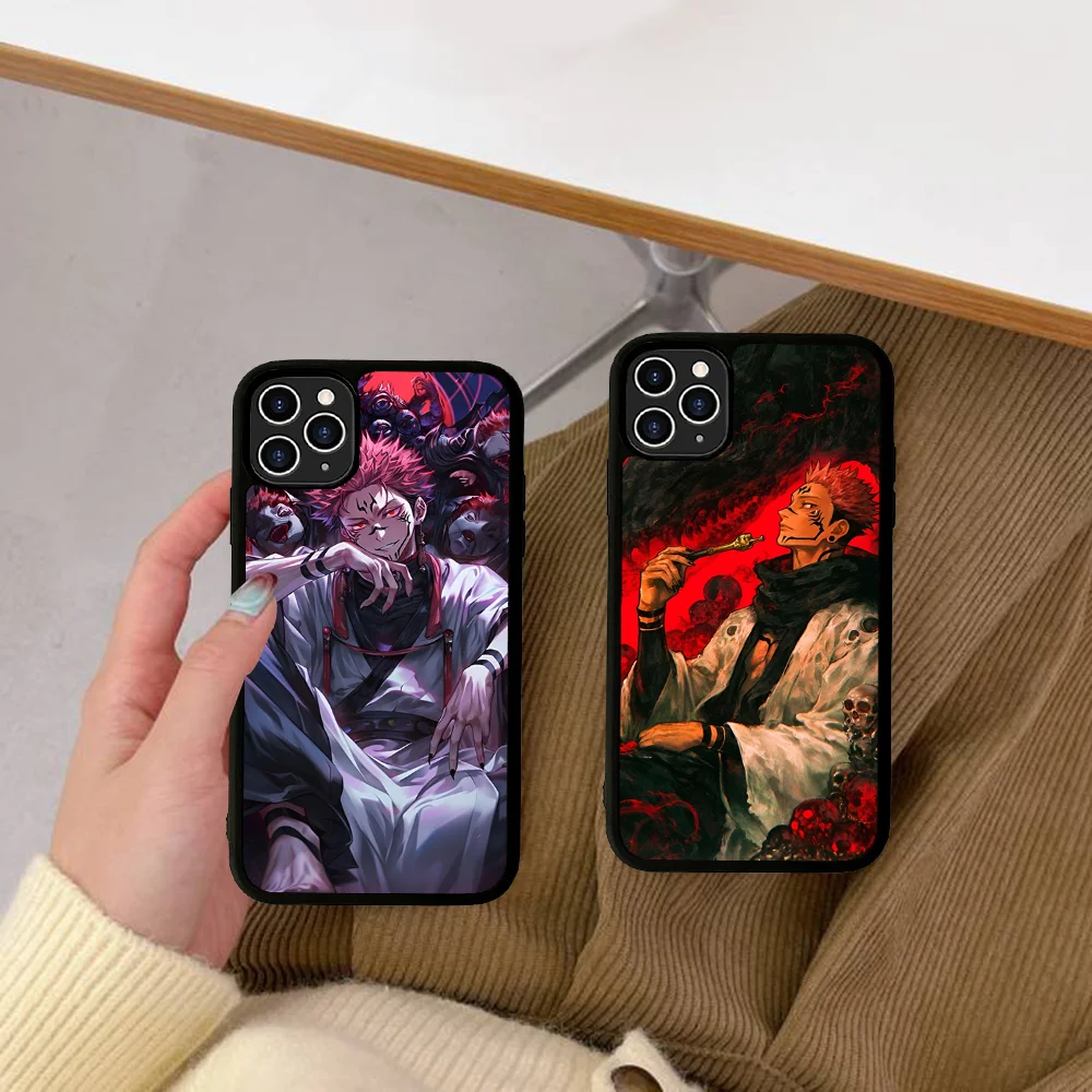 Popular Anime Ryomen Sukuna Phone Case Silicone PC+TPU For For IPhone 11 12 13 14 15 16 Plus Pro Max Cover