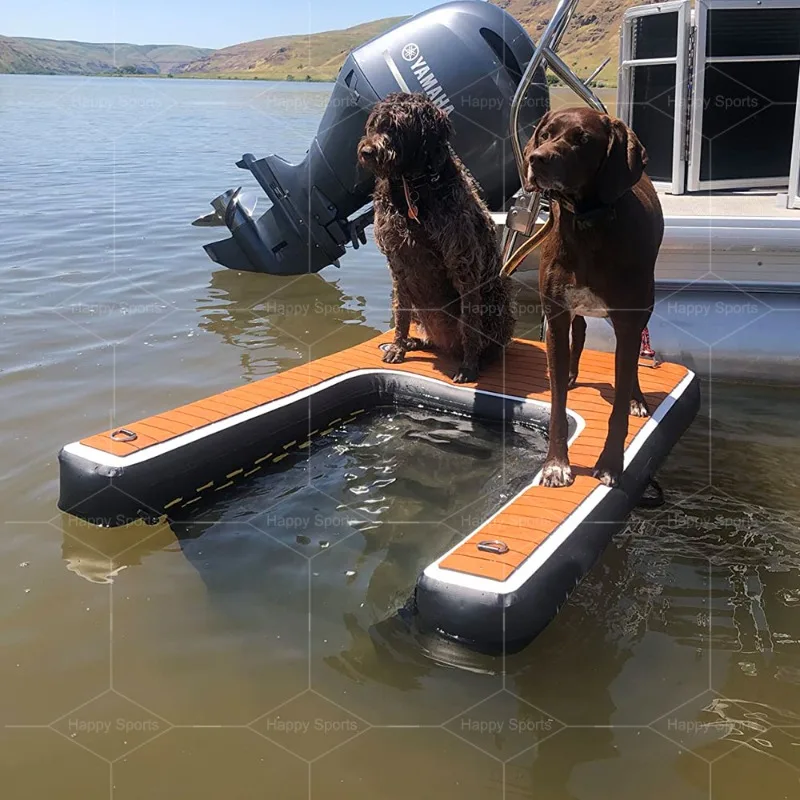 

High Quality Multi Colors Pet Ladder Dog Stairs and Ramp Stairs Ramp for Dogs Inflatable Dog Water Ramp