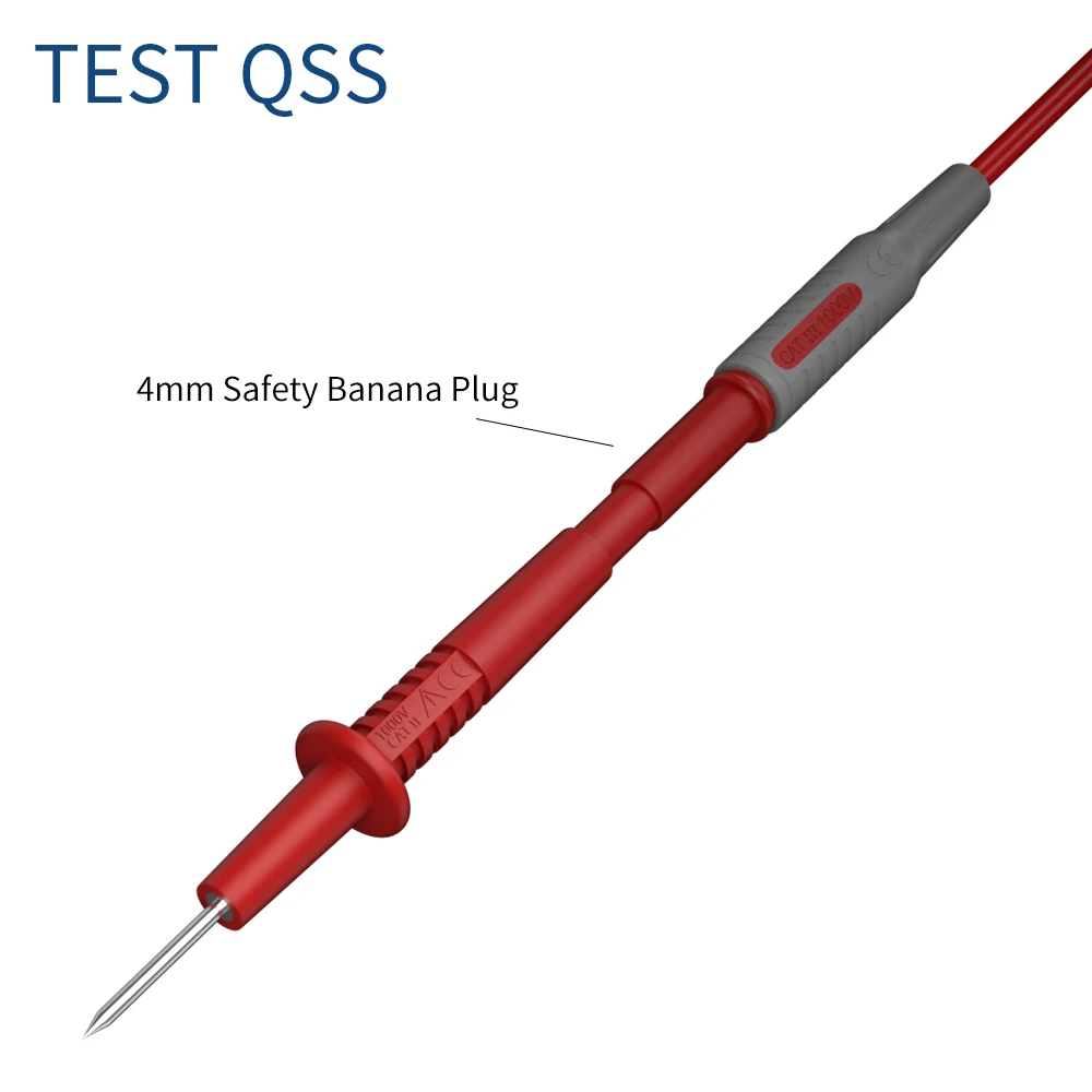 Imagem -05 - Qss Peças Pino de Teste mm Pontas de Ponta de Prova Conector Elétrico mm Fêmea Banana Plug Multi-metro Agulha Q.30012
