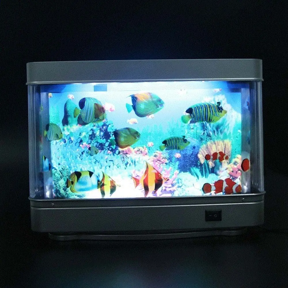 With Switch Simulation Ornamental Fish Lamp Virtual Ocean Dynamic Waterproof Artificial Fish Tank Lamp Plastic Cute