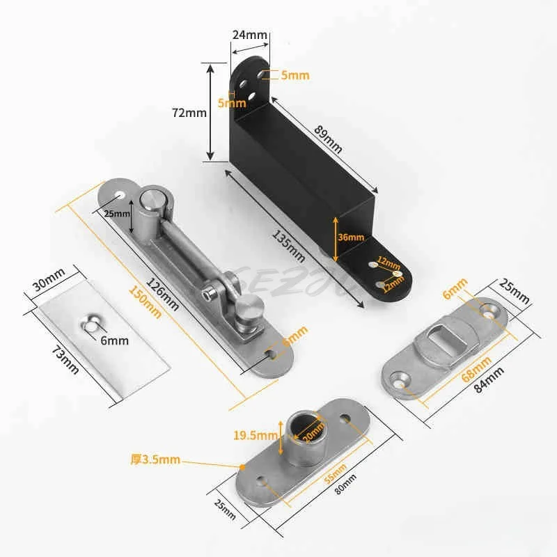 Return of The Vertical and Horizontal Door Hinges Invisible Door Hinge with 90 Degree Positioning Axis and Automatic