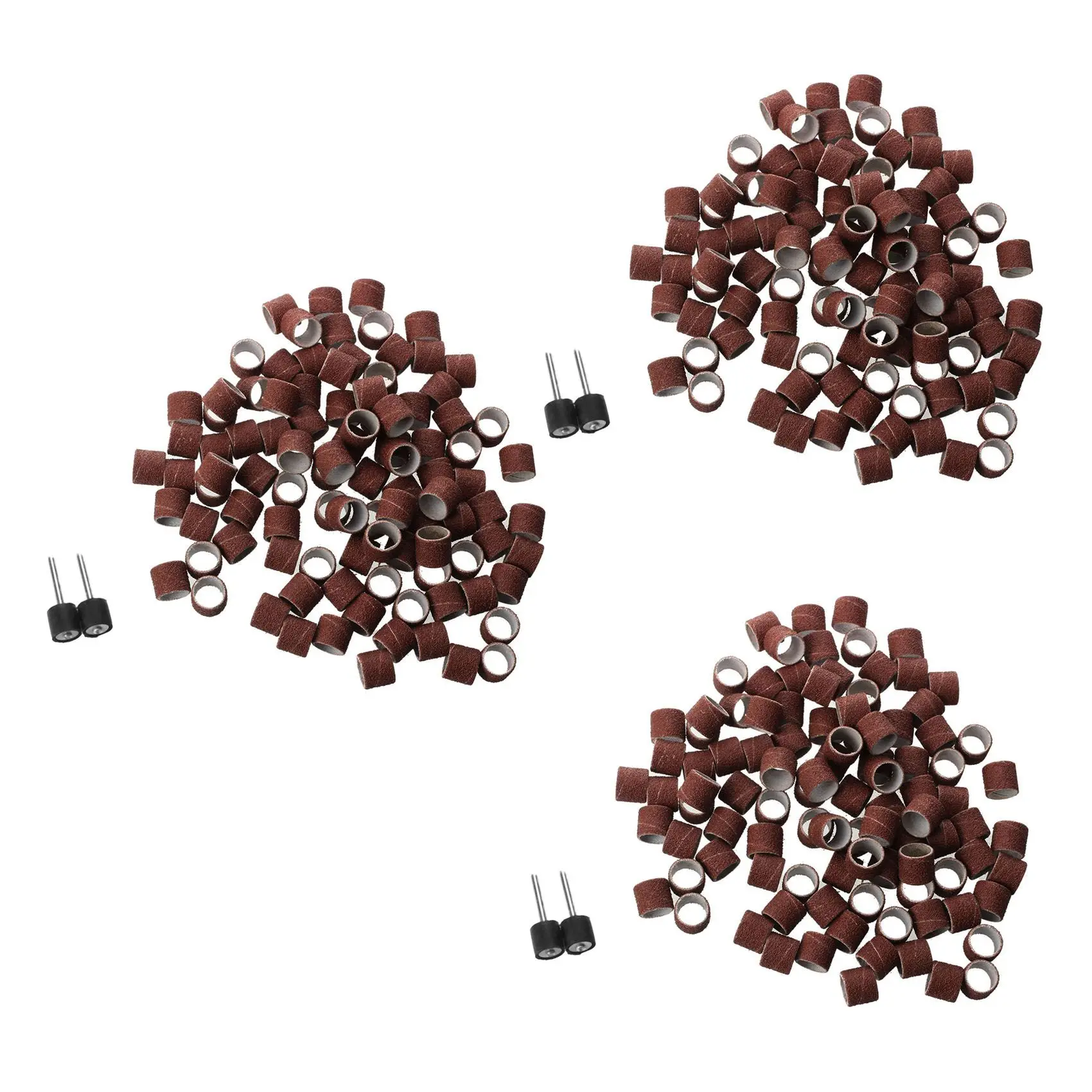 

300 шт. 1/2 дюйма комплект шлифовальных лент с 6 оправками шлифовального барабана для вращающихся инструментов DREMEL-AT30