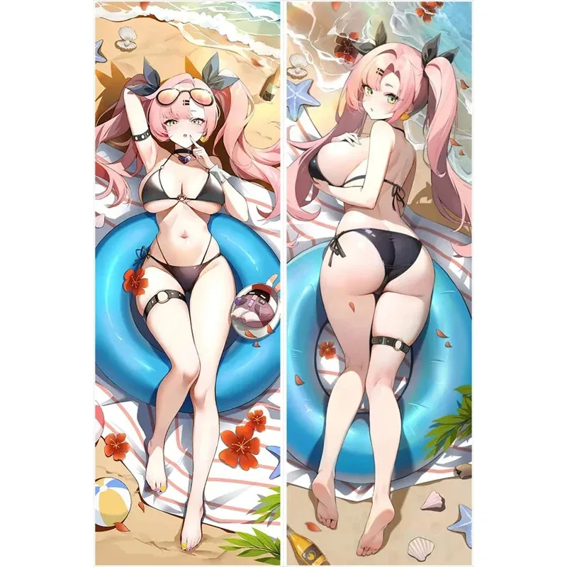 Lyou 2025 نيكول ديمارا Dakimakura Zenless Zone صفر غطاء وسادة المعانقة كيس وسادة كامل Otaku الجسم المخدة المنزل ★ ★ ★   كك.