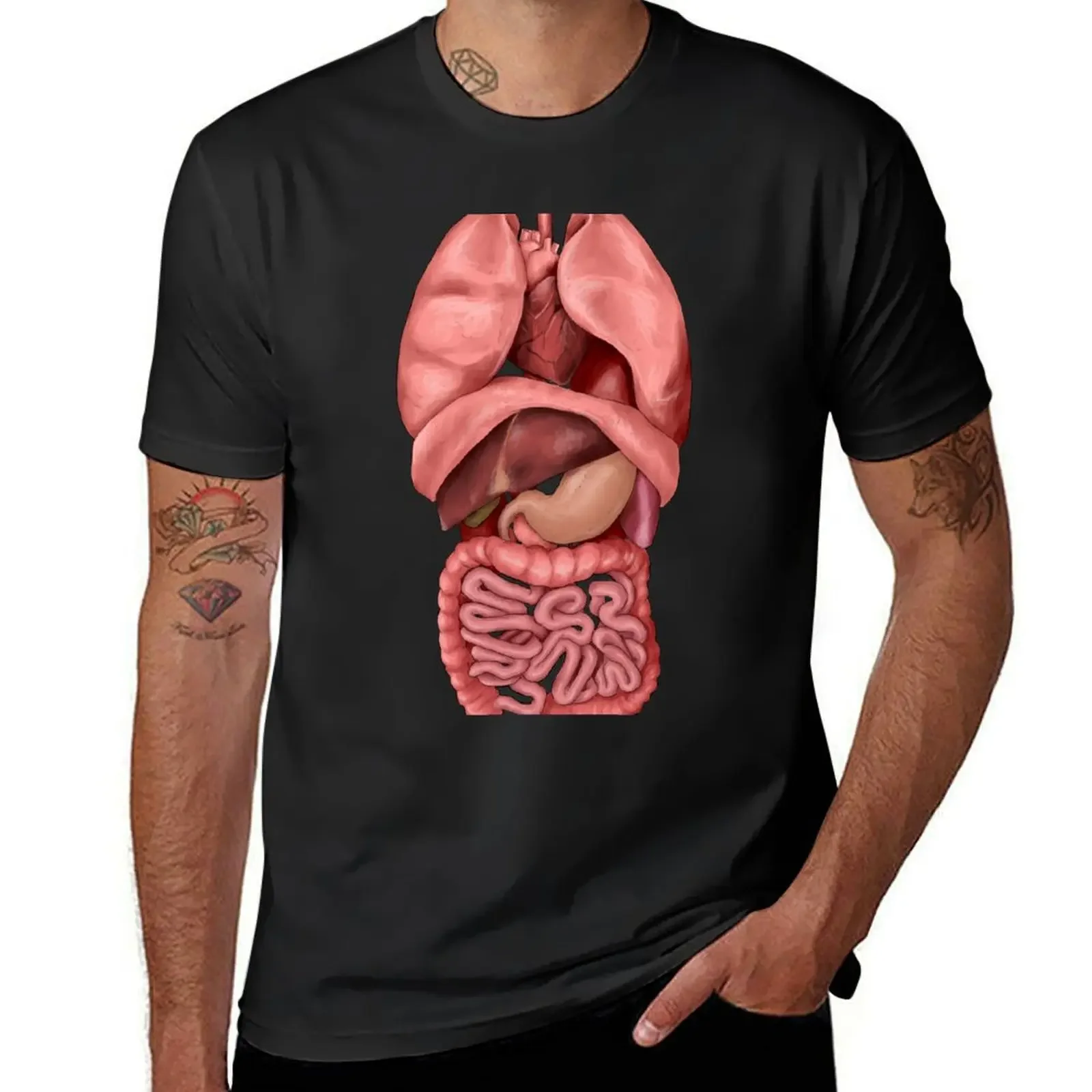 Internal Organs T-Shirt customs Short sleeve tee tees mens cotton t shirts