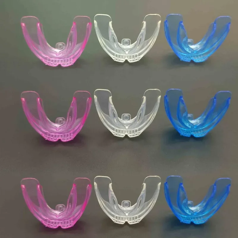 Comfortable Double Braces Athletic Mouthguard Superior No-Boil Design for Maximum Protection of Upper And Lower Teeth