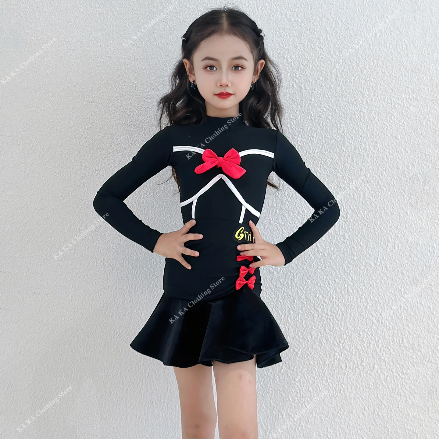 

Salsa Latin Dance Dress Girls Latin Practice Dress Competition Ballroom Dress Standard Child Latin Dance Costume Dance Skirt